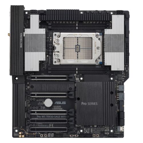 Asus PRO WS TRX50-SAGE WIFI, Workstation, AMD TRX50, sTR5, CEB, 4 DDR5 ECC, Wi-Fi 7, 10G & 2.5G LAN, SlimSAS, PCIe5, 3x M.2 Asus PRO WS TRX50-SAGE WIFI, Workstation, AMD TRX50, sTR5, CEB, 4 DDR5 ECC, Wi-Fi 7, 10G & 2.5G LAN, SlimSAS, PCIe5, 3x M.2